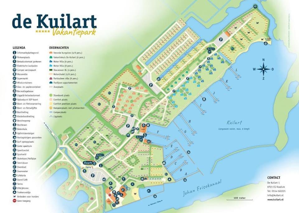 Ervaar 'Fryske Weelde' Op Vijf Sterren Vakantiepark De Kuilart Villa Koudum Esterno foto